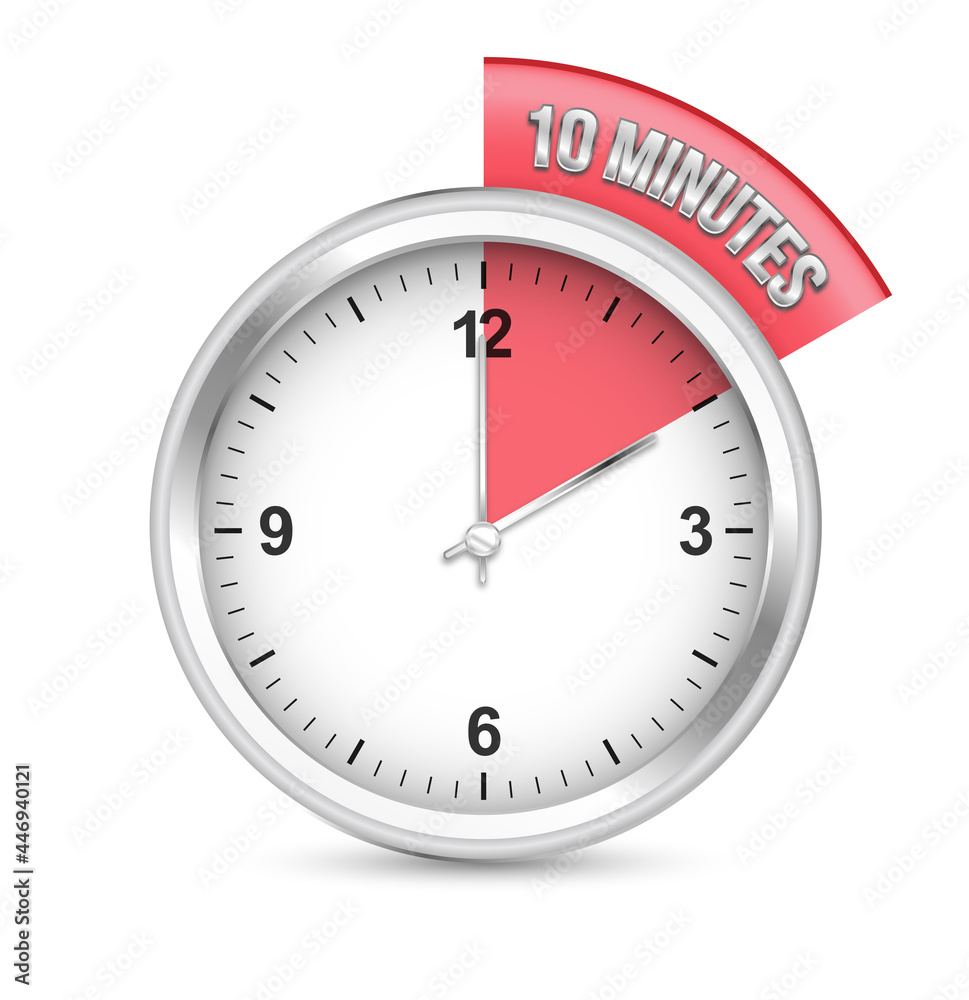 Vector watch. Clock with time 10 minutes. Vector watch. Clock with time 10 minutes.