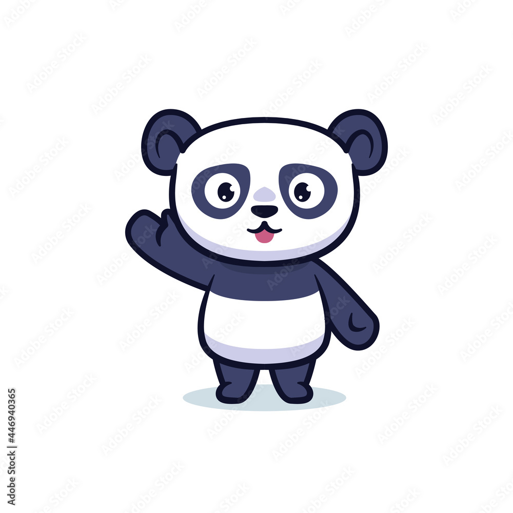 cute kawaii panda character design cute kawaii panda character design