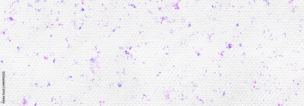 Fototapeta premium Abstract Purple Violet Stain Coloring Watercolor Style on White Paper Texture Background. Procreate Digital Art 