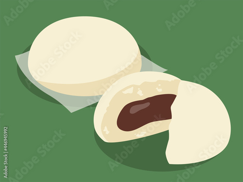 あんまんのベクターイラスト素材