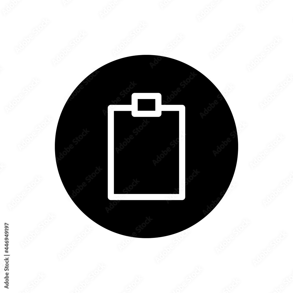 Clipboard icon vector glyph rounded style Clipboard icon vector glyph rounded style