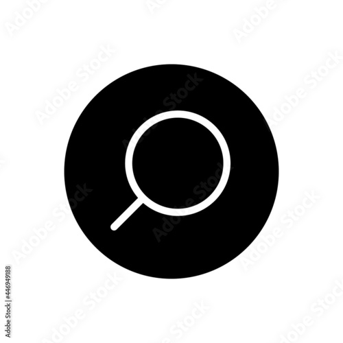 Search icon vector glyph rounded style