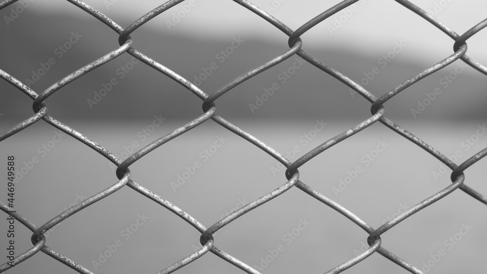 Naklejka premium metal grid pattern