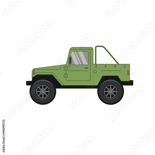 Green 4x4 vehicle truck