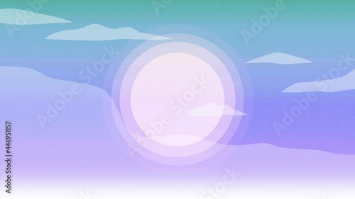 
Loop video. sky clouds. illustration style. Background design 4k 2D animation