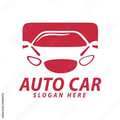 automotive car repair garage logo design concept template