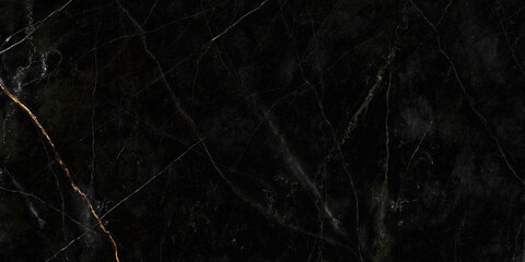Monocolor alcohol ink marbling raster background. Liquid waves and stains. Black and gold abstract fluid art. Acrylic and oil paint flow monochrome contemporary backdrop, black marble with golden vein