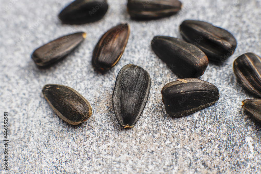 Sunflower oil and sunflower seeds. Sunflower oil and sunflower seeds.
