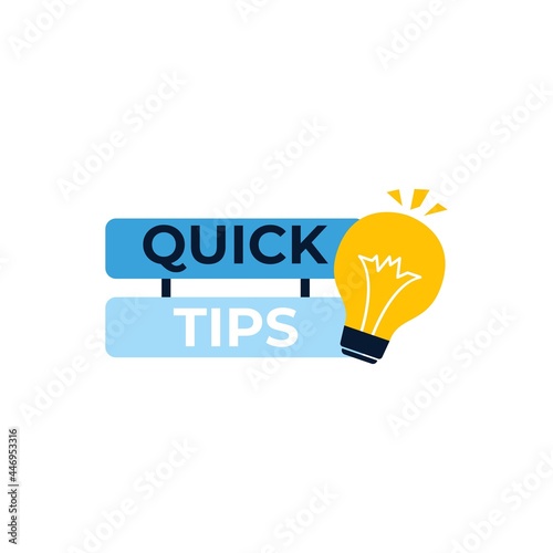 Quick tips Design Vector Template