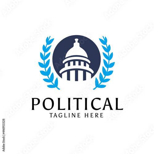 Political capitol logo design
