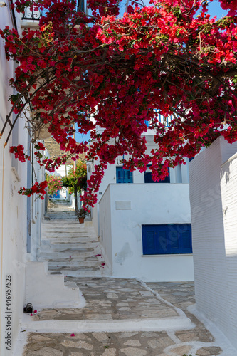 Pyrgos (Panormos) village in Tinos island, Greece