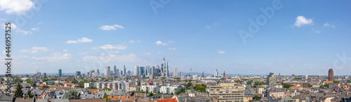 Frankfurt sunny midday panorama  © d.pix