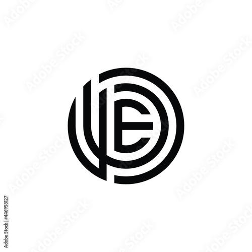 W E Monogram Logo