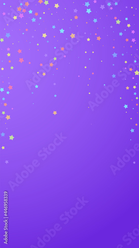 Festive immaculate confetti. Celebration stars. Co