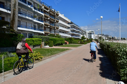 La Baule Escoublac, France - april 13 2017 : picturesque city in spring