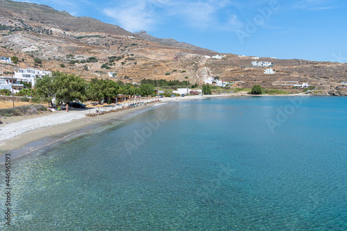 Fototapeta Naklejka Na Ścianę i Meble -  Giannaki beach at Kardiani bay, Tinos island, Greece