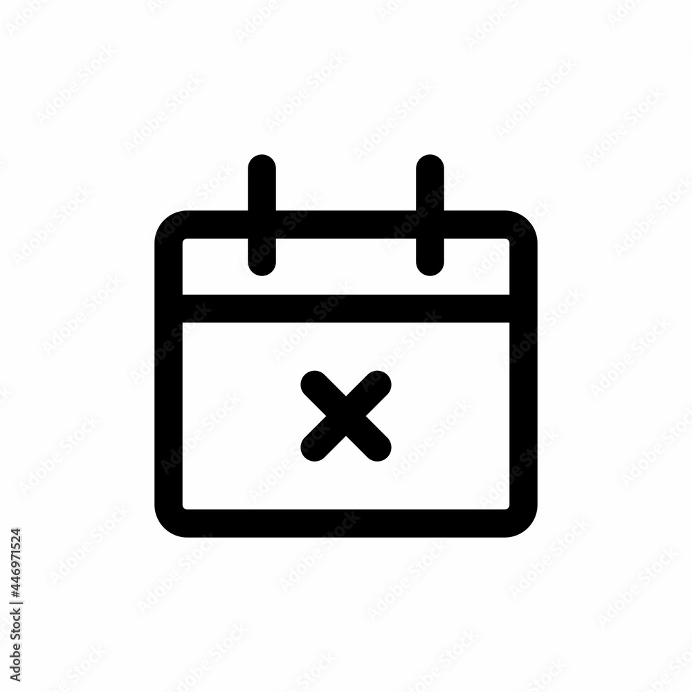 cancel event icon glyph style for apps and website cancel event icon glyph style for apps and website