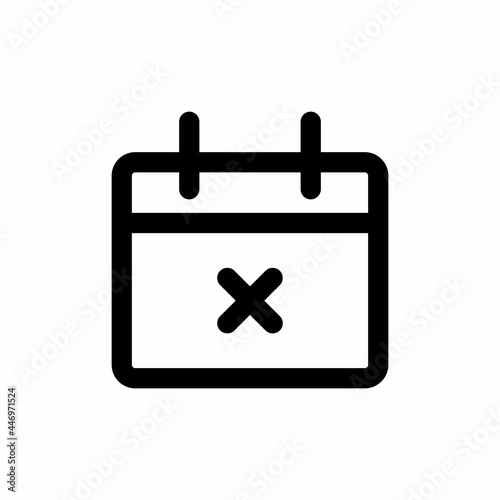 cancel event icon glyph style for apps and website