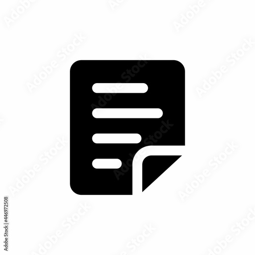 document icon and Vector illustration isolated on a white background. Premium quality for mobile apps  user interface  presentation  and website. pixel perfect icon