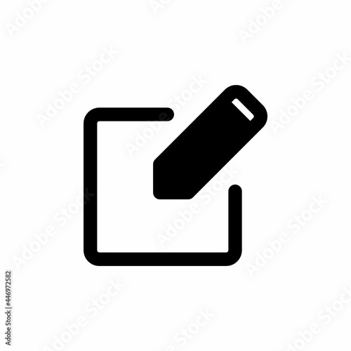 edit icon and Vector illustration isolated on a white background. Premium quality for mobile apps, user interface, presentation, and website. pixel perfect icon