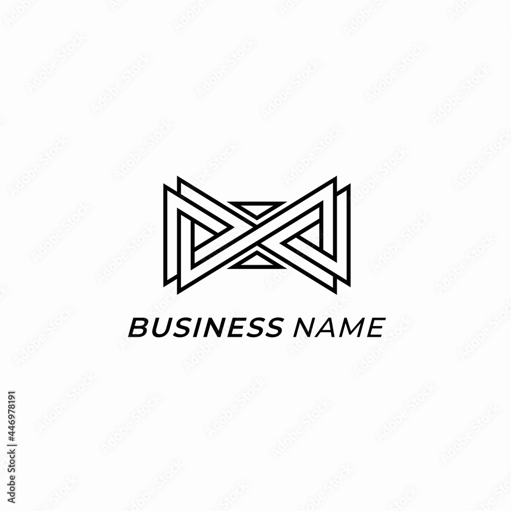 logo creative vector line and tie logo creative vector line and tie