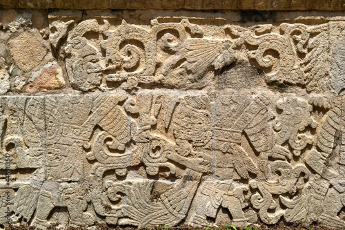 stone carving on the wall