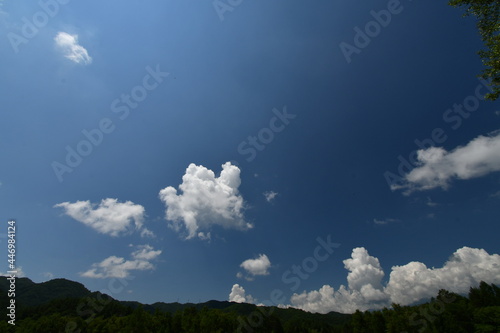 開田高原の夏 入道雲