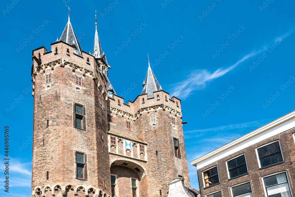 Fototapeta premium Sassenpoort in Zwolle, , Overijssel province, The Netherlands