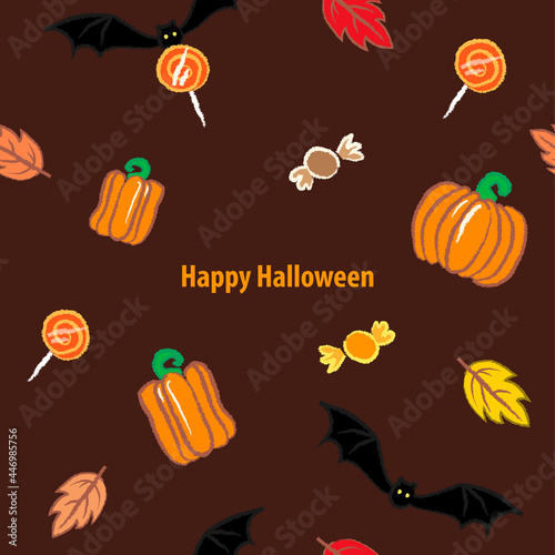 Happy Halloween seamless pattern texture