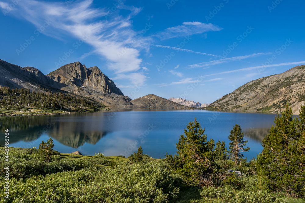 Duck Lake in Sierra Nevada mountains