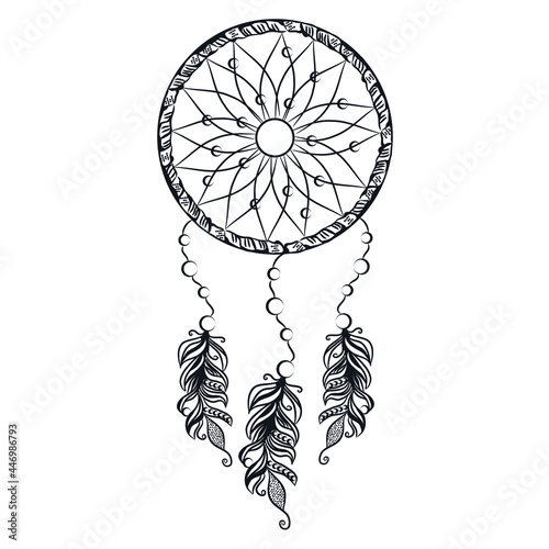 Boho tribal dreamcatcher mandala ethnic