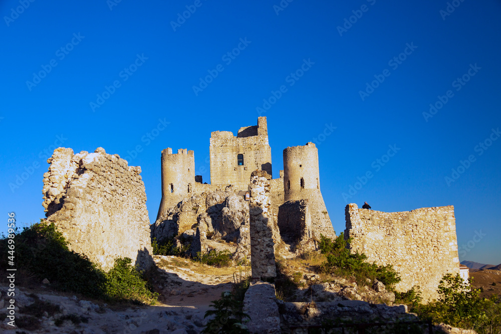 Castello di Rocca Calascio. In provincia dell'aquila, in Abruzzo. Set del film il nome della rosa  