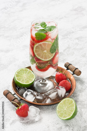 Mojito strawberry cocktail