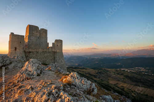 Castello di Rocca Calascio. In provincia dell'aquila, in Abruzzo. Set del film il nome della rosa 