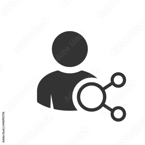 Person Relations icon. User connections icon, communication, social group