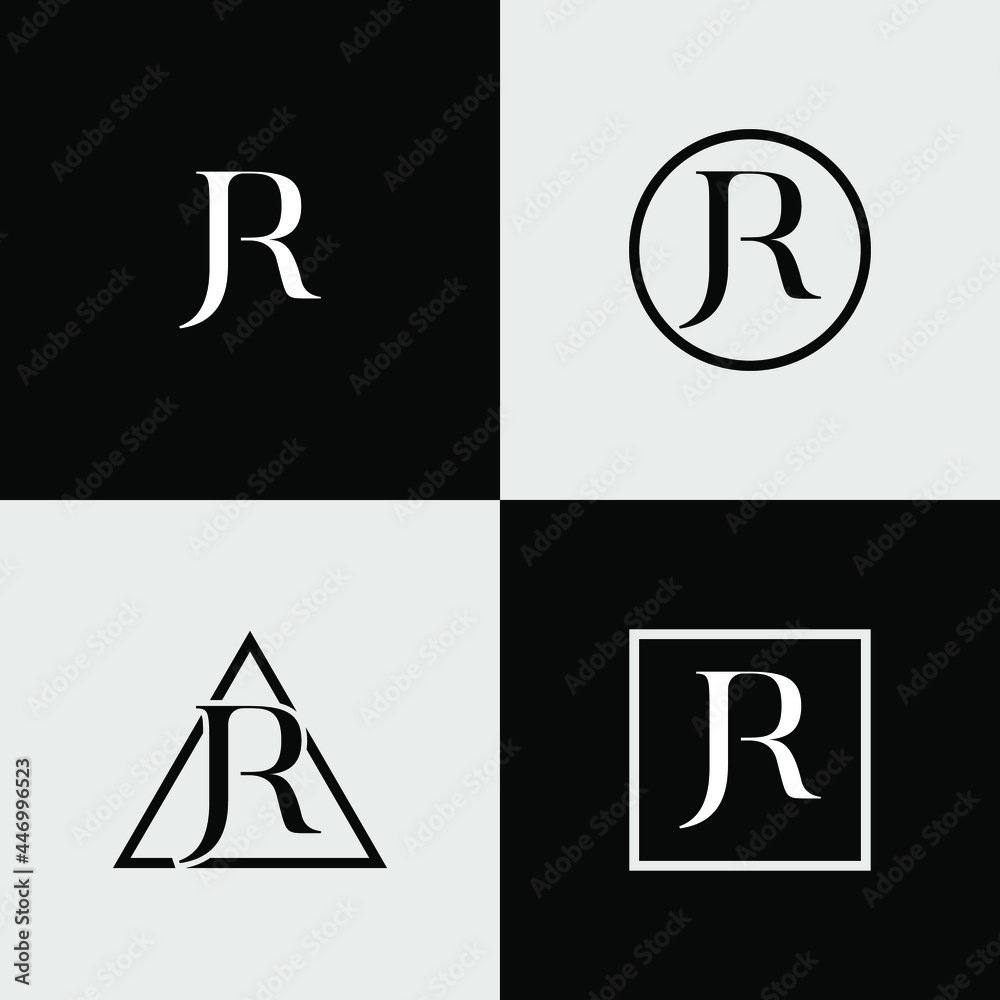 J and R letter logo design J and R letter logo design