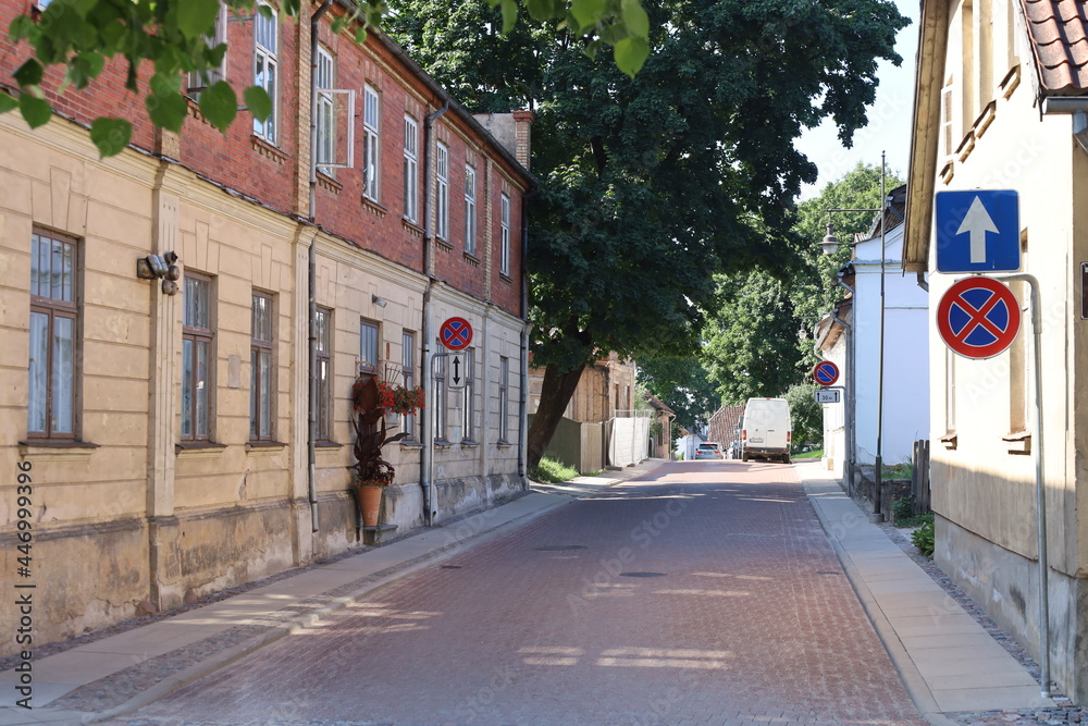 Obraz premium street in the town