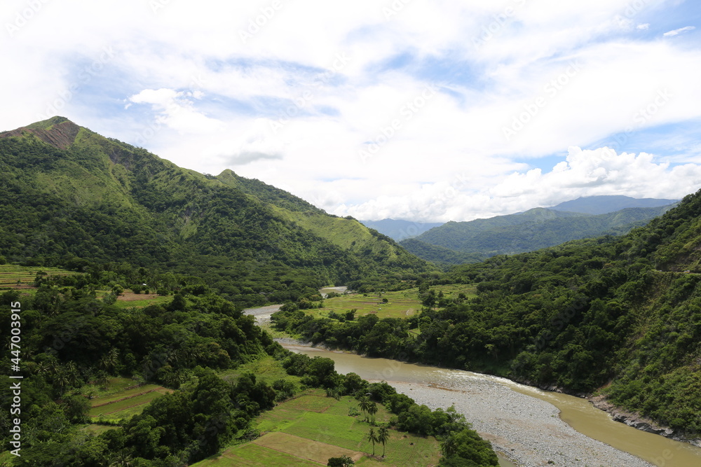Im Kalinga Tal die Reisterrassen von Tinglayan am Chico River, Philippinen