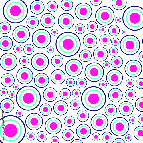 Modern Colorful Circle Seamless Pattern