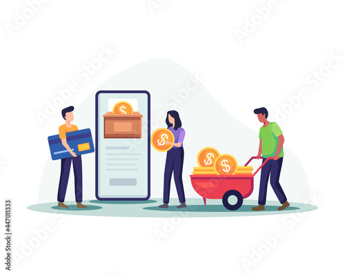 Online money illustration