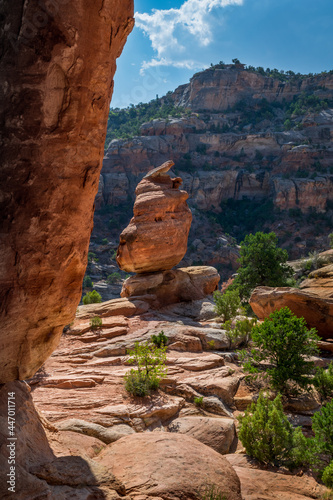 Morning view from the steps of the Devil’s Kitchen – Colorado National Monument