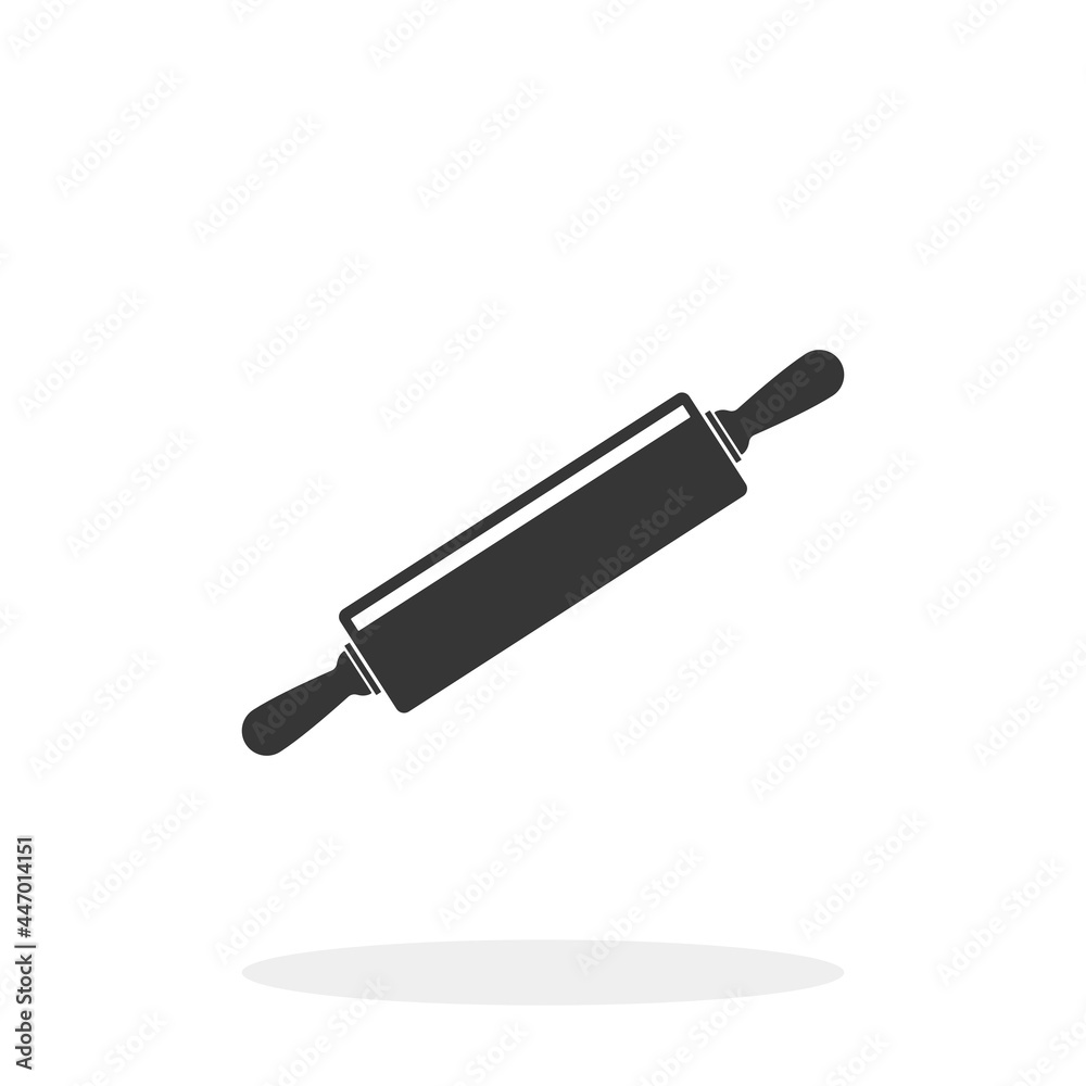 Rolling Pin Black Icon Vector illustration Rolling Pin Black Icon Vector illustration