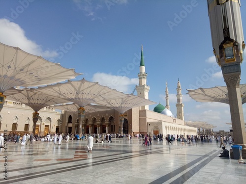 Nabawi Mosque in Madinah, Kingdom of Saudi Arabia photo