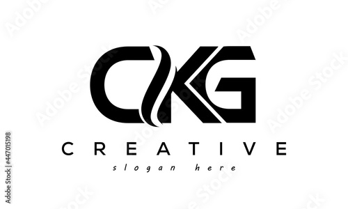 Letter CKG creative logo design vector	 photo