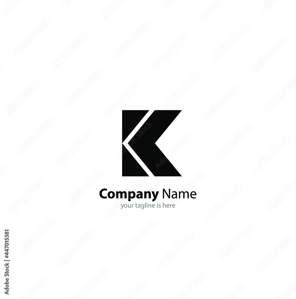 letter k logo concept for company with white background, minimalist style letter k logo concept for company with white background, minimalist style