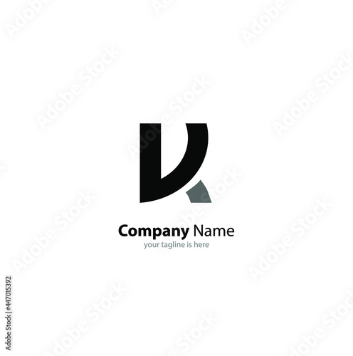 Free Download letter k logo concept for company with white background, minimalist style - GFXLoad