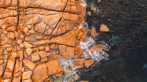 Bicheno, Tasmania rocks, foreshore