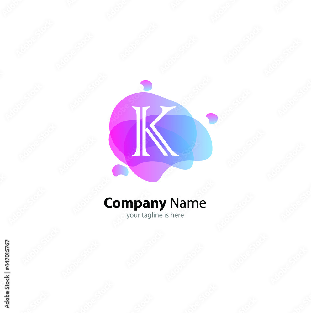 letter k logo concept for company with white background, minimalist style letter k logo concept for company with white background, minimalist style