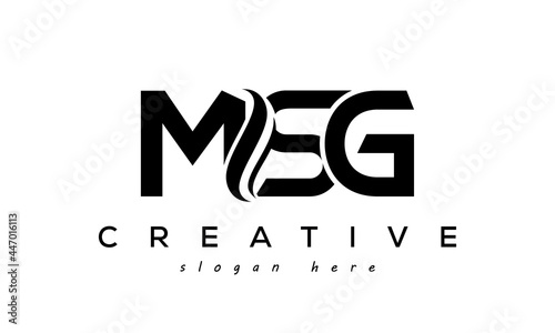 Letter MSG creative logo design vector	