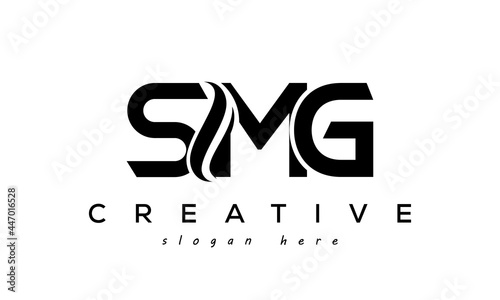 Letter SMG creative logo design vector	 photo